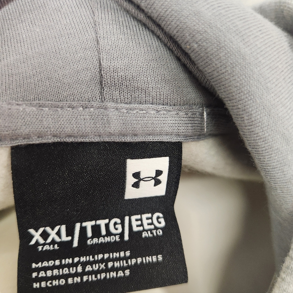 NWT Under Armour Men's Gray Hoodie Sweater Size 2XL - Picture 8 of 8